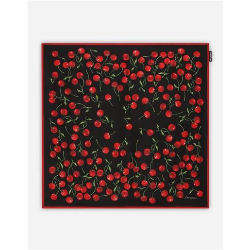 Dolce & Gabbana cherry-print twill scarf (90x90)
