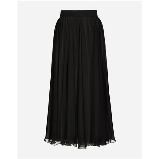 Dolce & Gabbana high-waisted chiffon circle skirt