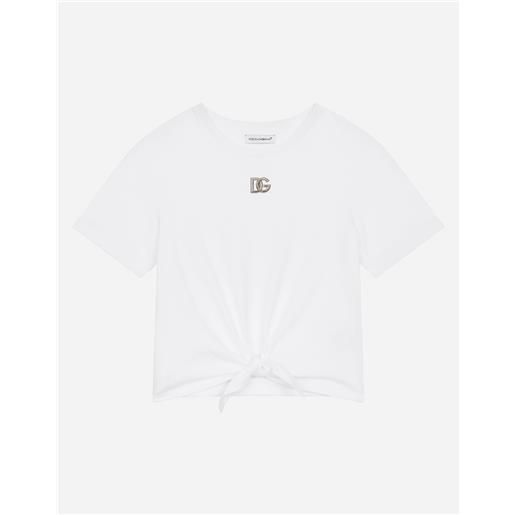 Dolce & Gabbana t-shirt in jersey logo dg metal
