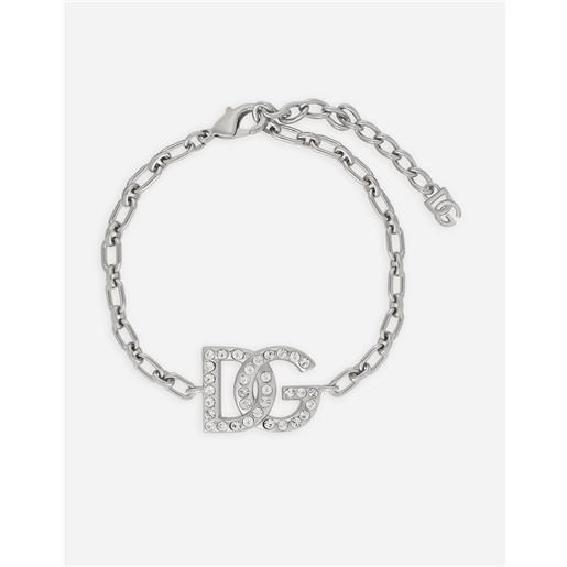 Dolce & Gabbana bracciale a catena con logo dg