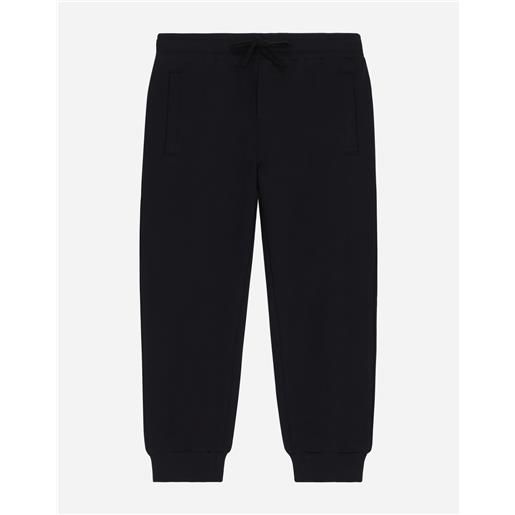 Dolce & Gabbana pantaloni jogging in jersey con placca logo