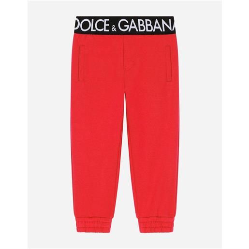 Dolce & Gabbana pantaloni jogging in jersey con elastico logato