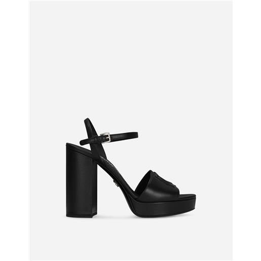 Dolce & Gabbana calfskin platform sandals