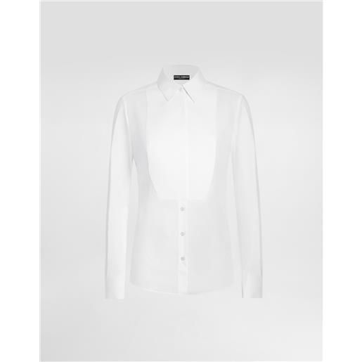 Dolce & Gabbana stretch poplin tuxedo shirt