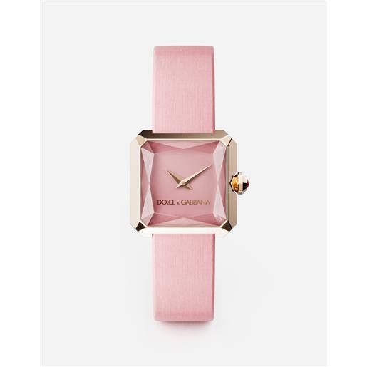 Dolce & Gabbana orologio oro con cinturino in seta