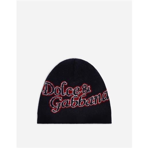 Dolce & Gabbana cappello in maglia con logo jacquard