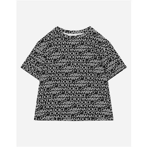 Dolce & Gabbana t-shirt manica corta in jersey stampa logomania