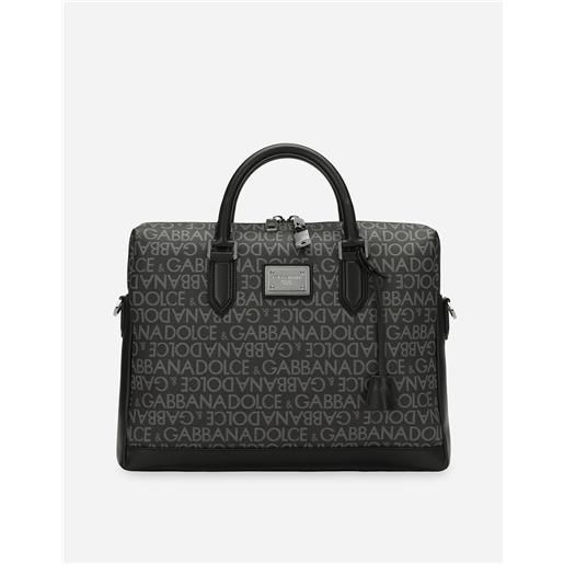 Dolce & Gabbana briefcase in jacquard spalmato