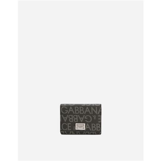 Dolce & Gabbana portafoglio french flap in jacquard spalmato