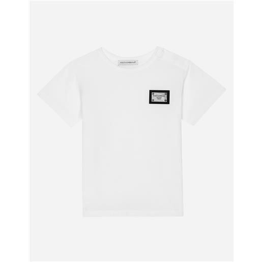 Dolce & Gabbana t-shirt in jersey placca logo