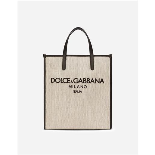 Dolce & Gabbana shopping piccola in canvas strutturato