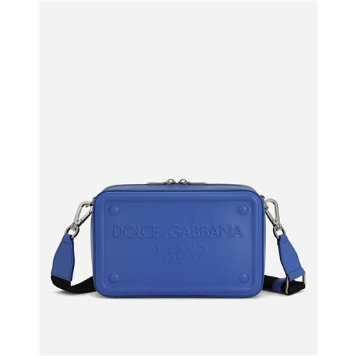 Dolce & Gabbana borsa a tracolla in pelle di vitello con logo in rilievo