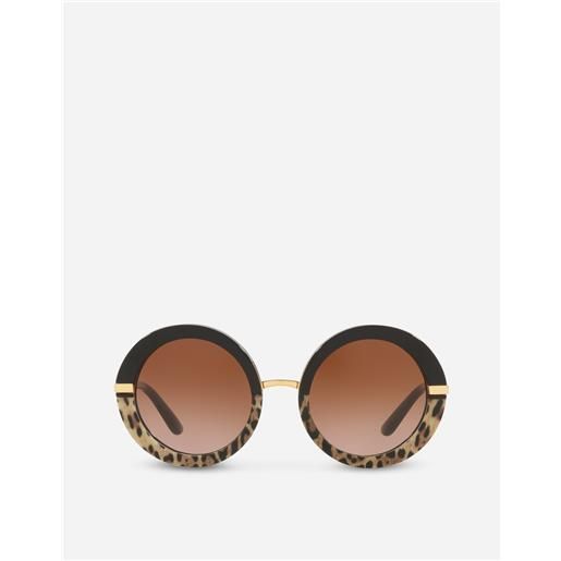 Dolce & Gabbana half print sunglasses