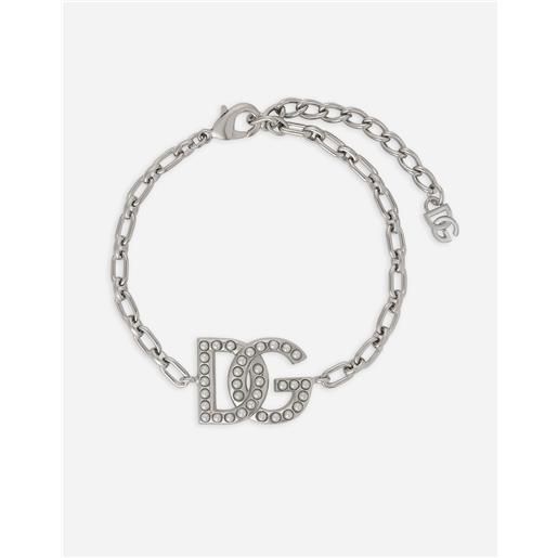 Dolce & Gabbana bracciale a catena con logo dg