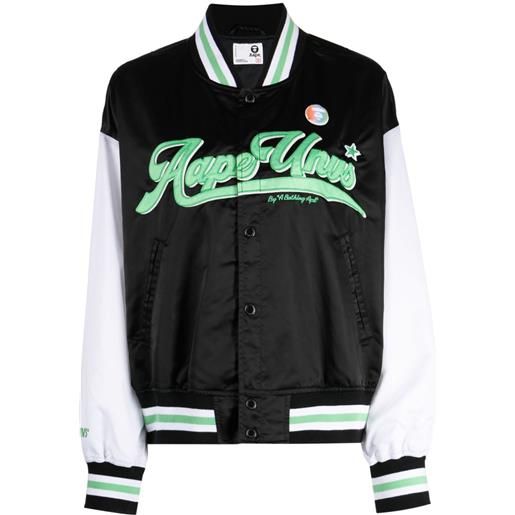 AAPE BY *A BATHING APE® bomber con design color-block - nero