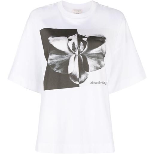 Alexander McQueen t-shirt con stampa - bianco