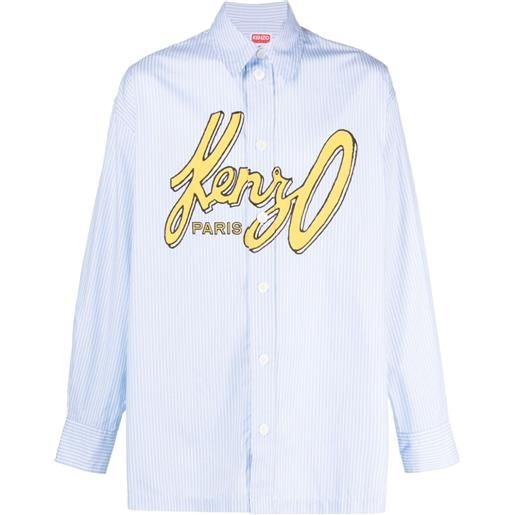 Kenzo camicia con stampa - blu