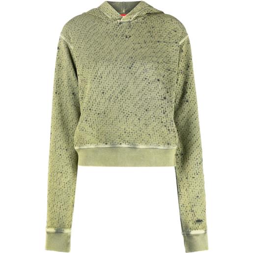 Diesel maglione f-lazis con intarsi - verde