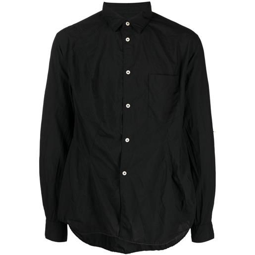 Comme des Garçons Homme Plus camicia con colletto ampio - nero