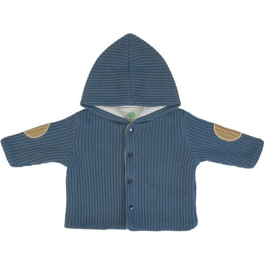 Fs - Baby giubbotto neonato con cappuccio invernale in tessuto a maglia