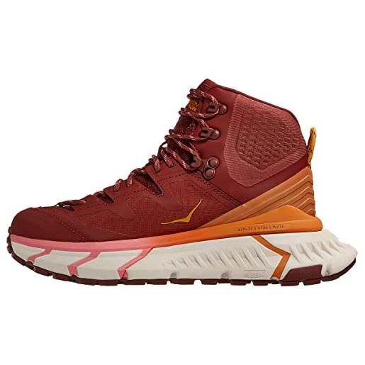 Hoka tennine hike gtx women's, scarpe da escursionismo unisex-adulto, cherry mahogany/strawberry i, 43 1/3 eu