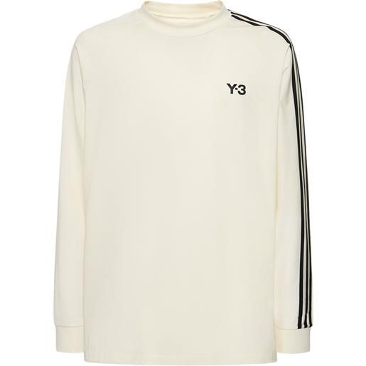 Y-3 t-shirt 3-stripe in cotone
