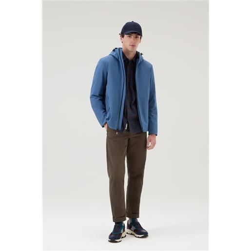 Woolrich uomo giacca pacific in tech softshell blu taglia s