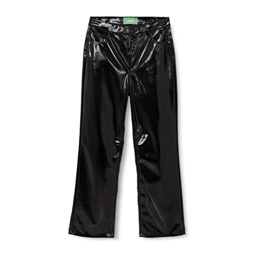 JJXX jxkenya hw - pantaloni in finta pelle, black/detail: shiny - long, s donna