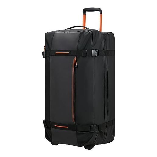 American Tourister urban track, borsa da viaggio l con 2 ruote, 78,5 cm, 116 l, nero (nero/arancione), nero (black/orange), l (78.5 cm - 116 l), borse da viaggio