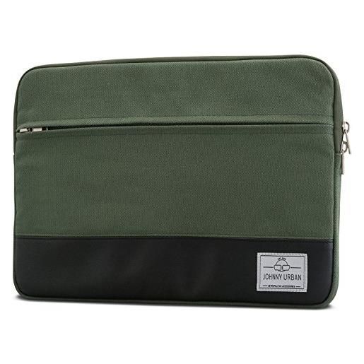 Johnny Urban custodia mac. Book pro 13/mac. Book air (2018) sleeve verde borsa pc portatile in tela per mac. Book air (2018)/pro 13, delle molti altri - 11 11.6 12 custodia per notebook tela di cotone