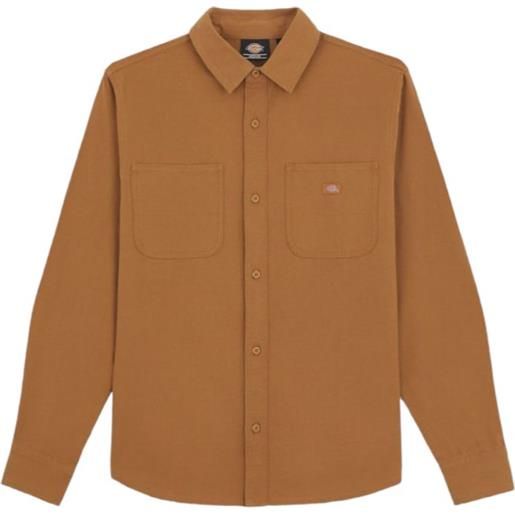 DICKIES camicia duck canvas uomo stone washed brown