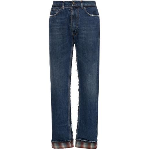 MAISON MARGIELA jeans in denim di cotone distressed