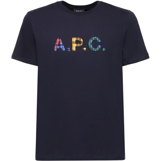 A.P.C. t-shirt in jersey di cotone organico con logo