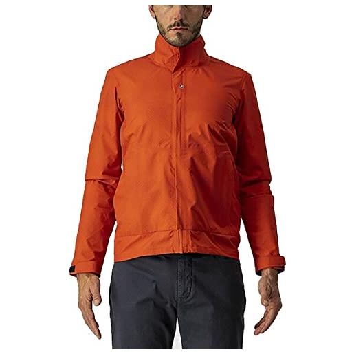CASTELLI 4521537-656 commuter rfx jacket giacca uomo fiery red taglia s