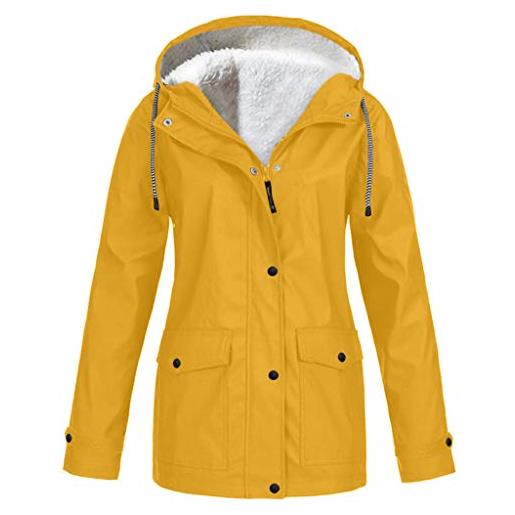 KaloryWee Women Coats and Jackets kalory. Wee - cappotti invernali impermeabili da donna, antivento, caldi, lunghi, con cappuccio, taglie forti, s-5xl, nero-a, 3xl
