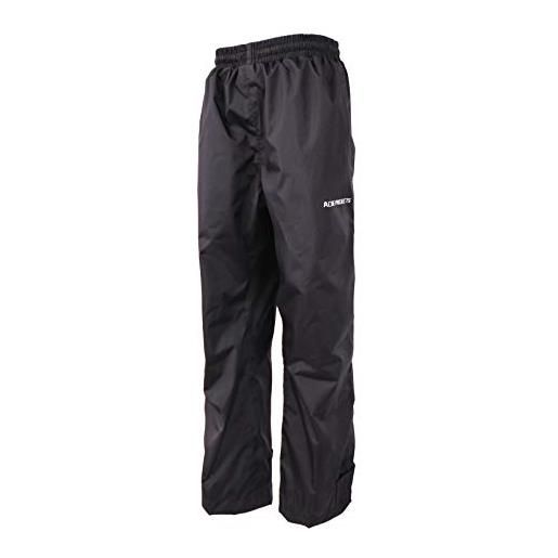 Acme Projects pantaloni da pioggia, 100% impermeabili, traspiranti, cuciture nastrate, 10000 mm / 3000 g (uomo, grande, nero)