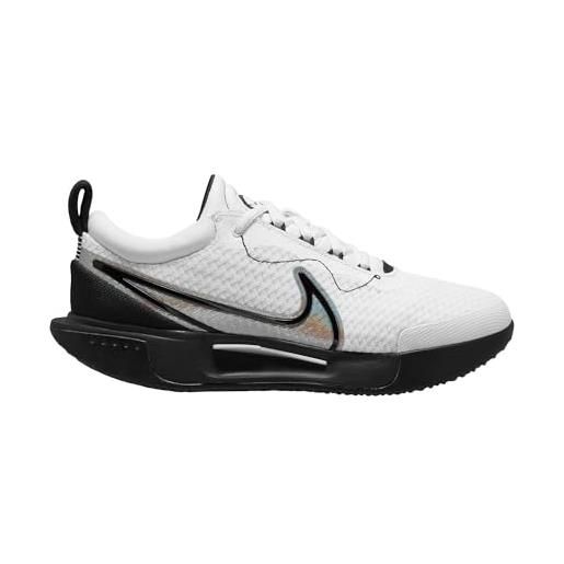 Nike w zoom court pro hc, sneaker donna, white/multi-color-black-white, 37.5 eu