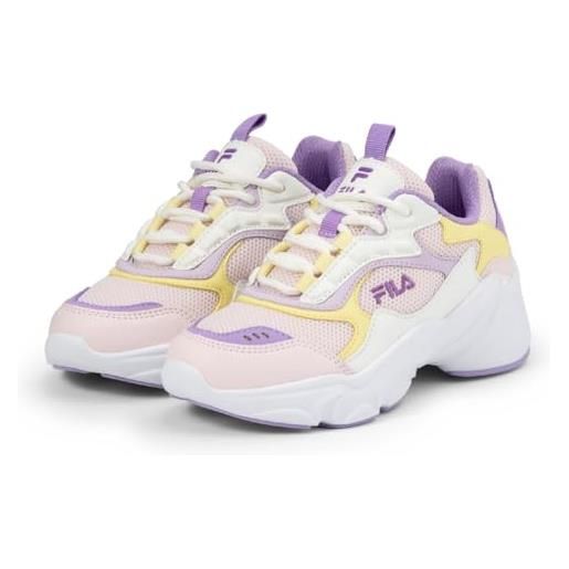 Fila collene cb kids, scarpe da ginnastica, mauve chalk-sunset purple, 35 eu