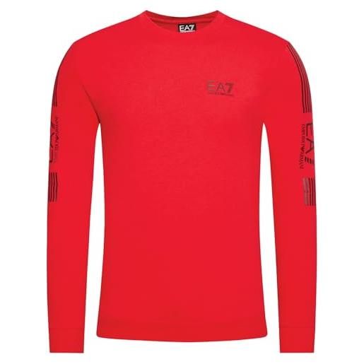 Emporio Armani felpa sweatshirt uomo ea7 6kpm55 pj9fz (rosso, l)