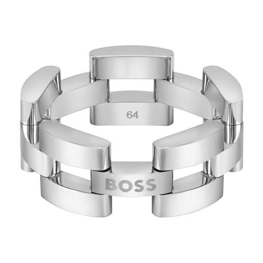 BOSS jewelry anello da uomo collezione sway in acciaio inossidabile, m