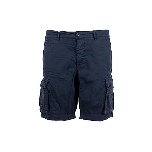 40 Weft bermuda shorts uomo blu cargo tasconi