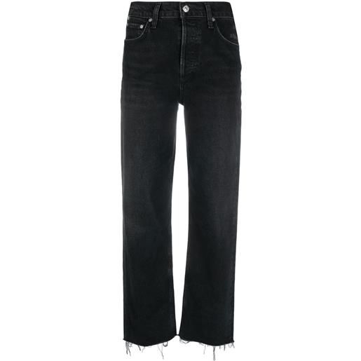 Citizens of Humanity jeans dritti florence crop - nero