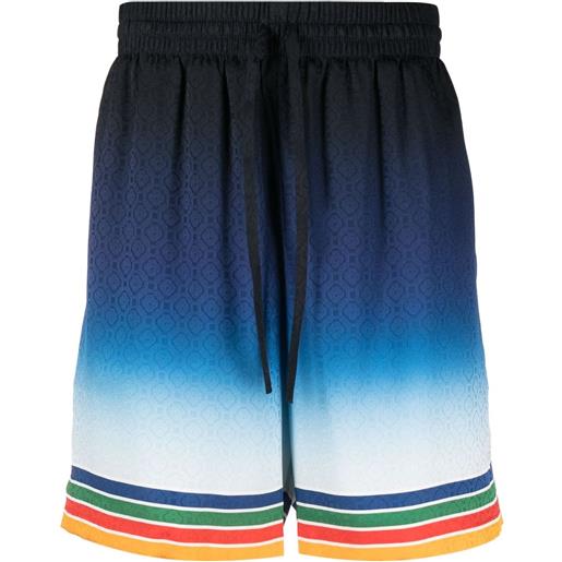 Casablanca shorts rainbow monogram - blu