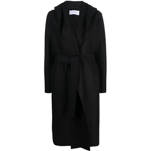 Harris Wharf London cappotto con nodo - nero