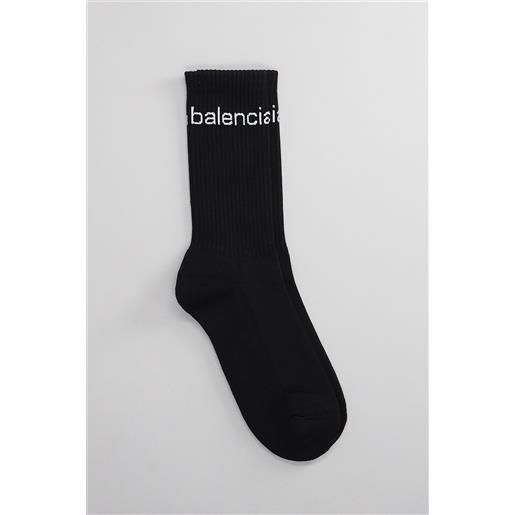 Balenciaga calzini in cotone nero