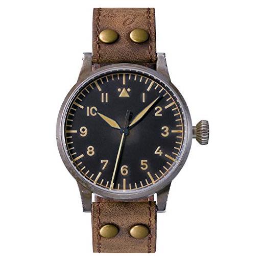 Laco heidelberg - orologio da aviatore originale Laco, prodotto in germania, diametro 39 mm, orologio automatico di alta qualità, modello a, qualità unica, lavorazione eccezionale, impermeabile dal 1925