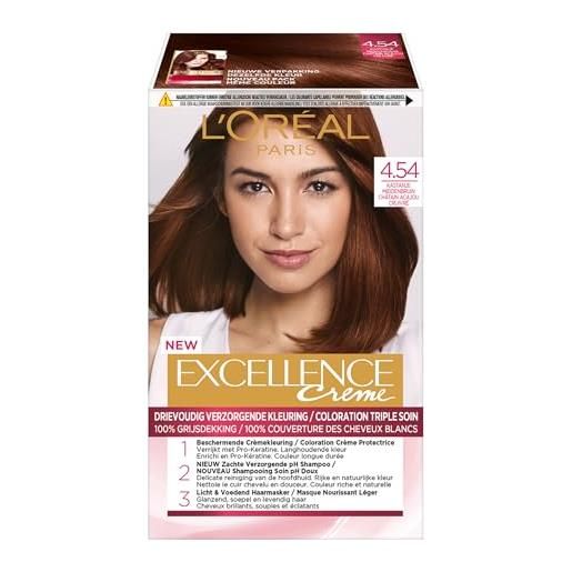L'Oréal Paris loreal excellence 4.54 chestnut middenbruin 1 set