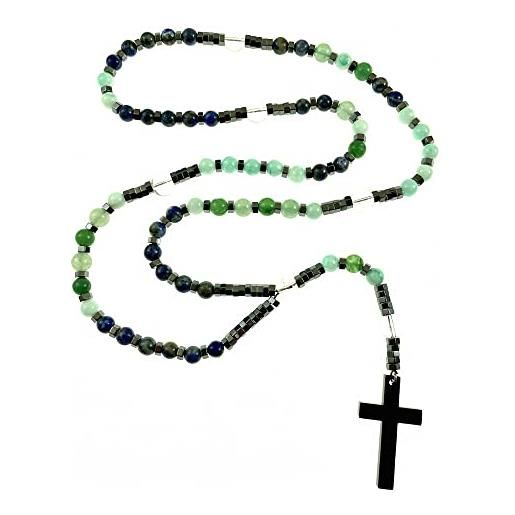 amorili collana rosario pietre dure o naturali particolarissima cll2004