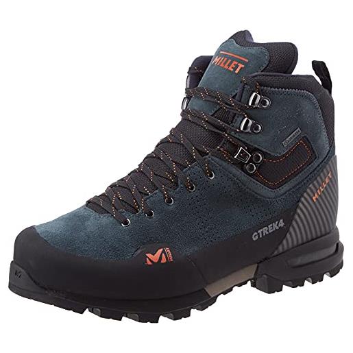 Millet 4 g trek gtx m-scarpe da hiking alte-uomo-membrana gore-tex e suola vibram-grigio, urban chic, 46 eu