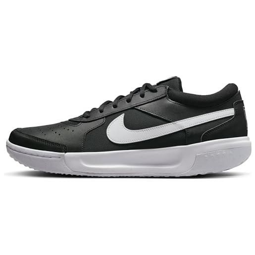 Nike m zoom court lite 3, sneaker uomo, white/black, 45.5 eu